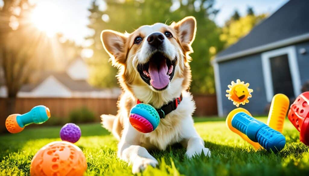 toys in positive reinforcement in dog training